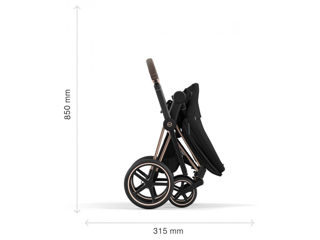 Cărucior 2/1 Cybex Priam pe șasiu Matte Black foto 18