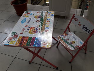 Masa cu scaun pentru copii набор детской мебели, столики, парты, стульчики новые, от 400 лей! foto 6