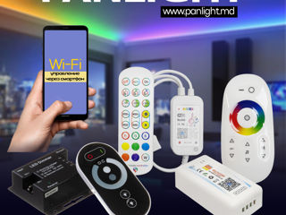 Контроллеры RGB для светодиодной ленты Tuya Smart Wi-Fi, LED лента, panlight, COB лента foto 3