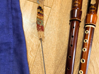 Винтажные деревянные немецкие флейты 2 штуки foto 2