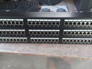 24 ports FTP Cat.6 patch panel, LY-PP6-14, 19" Krone IDC (осталось 3 шт б.у состояние идеальное) foto 2