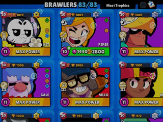 Cont Brawl Stars 72k foto 2