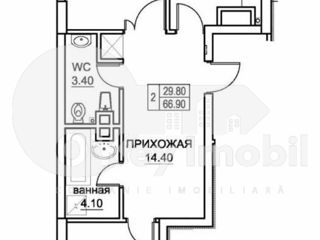 Apartament cu 2 camere, 69 m², Buiucani, Chișinău foto 18