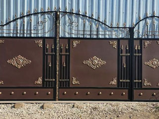 Porti, garduri, balustrade, balustrade din inox, copertine , copertine auto , ворота на заказ foto 0