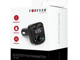 Transmițător FM Forever, Bluetooth, TR-330, negru foto 4