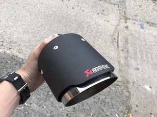 Насадки на глушитель Akrapovic, эксклюзивные насадки на глушитель M style Чёрные глянцевые / матовые foto 3