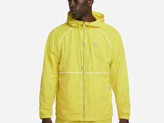 Nike Air Men's Full-zip Hooded Woven Jacket Loose Fit Yellow Size L, XL New foto 9
