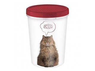 Container Pentru Hrana Lucky Pet 1.6L, Pisici, Bordo