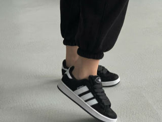 Adidas Campus Black/White Women's cu blana / с мехом foto 9