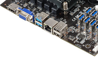 ID-220: 8 GPU - B75 - Motherboard LGA 1155 - Материнская плата Esonic original - New version foto 3