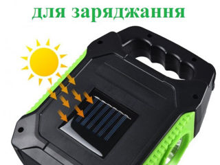 Фонарь+Power Bank+солнечная батарея foto 4