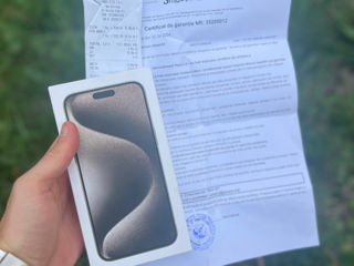 Vând iPhone 15 Pro Max 1 TB /  Natural Titanium / Nou / Sigilat