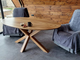 Masa  din stejar in stil loft.mobila la comanda стол из дуба в стиле лофт, мебель на заказ