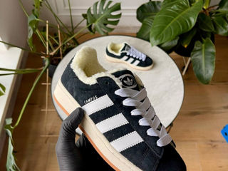 Adidas Campus Black cu blana / с мехом foto 2