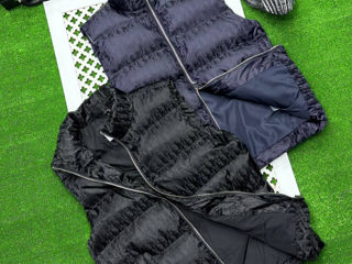 Vestă Dior Oblique Navy Blue Puffer Vest foto 5