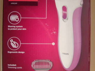 Aparat de barbierit lady shaver philips 2000, hp 6341, nou, sigilat – 400 lei. foto 2