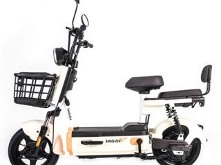 Bicicletă electrică Garow White-Grey-Black 249w foto 2