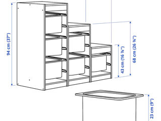 Mobila pentru jucarii/depozitare Ikea foto 4