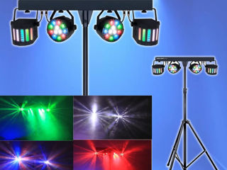 Vocal-Star PAR și lumini Derby, sunet activat, iluminat de scenă, DJ, RGBW, spoturi