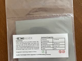 Продам термопрокладки! EC360Silver 12W/mK foto 4