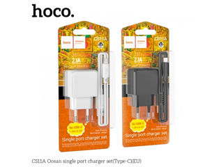 Комплект зарядного устройства HOCO CS11A Ocean с одним портом (Type-C) (ЕС)