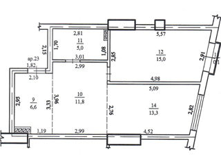 Apartament cu 2 camere,  Centru,  Chișinău,  Chișinău mun. foto 18