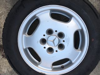 Discuri r15 originale mercedes w124 cu anvelope Michelin195-65 foto 4