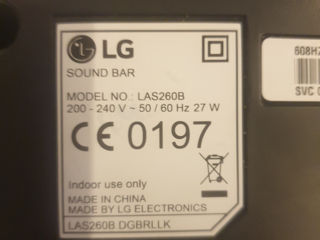 Sound bar LG LAS260B cu Bluetooth si telecomanda.Саундбар LG LAS260B. foto 8