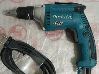 шуруповерт Makita FS4000 сетевой в отличном состоянии для работ с гипсокартоном и мебелью foto 2