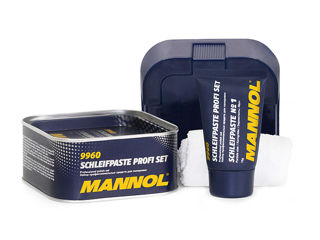 Двухкомпонентная шлейф паста MANNOL 9960 Schleifpaste Profi Set 400g (325+75)
