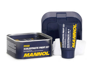 Set polish suprafete vopsite MANNOL 9960 Schleifpaste Profi Set 400g (325+75) foto 1