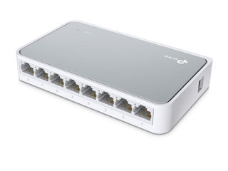 .8-Port 10/100Mbps Desktop Switch  Tp-Link "Tl-Sf1008D", Plastic Case