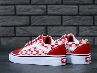 Vans Old Skool x Supreme Red Unisex foto 8