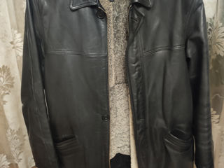 Кожаная куртка-дубленка со съемным мехом foto 2