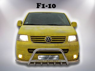 Kенгурятник / Bara de protectie fata inox Volkswagen Transporter T5 2003 - 2009 foto 5