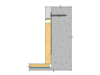 Plinta din aluminiu montare ascunsă F1.100L8 2.5m foto 3