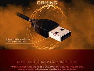 Наушники AOC GH300 USB Gaming с микрофоном foto 5