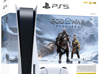 PlayStation 5  825ГБ + Игра God of War: Ragnark - Гарантия 12 месяцев: Игры, Акссесуары