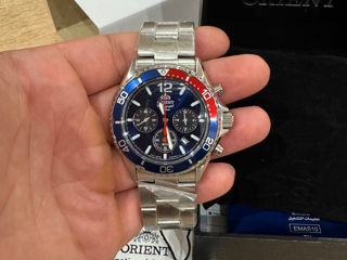 Оригинальные ORIENT MAKO chronograph SOLAR 200 m, сапфир, мужские часы foto 5