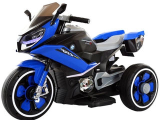 Электрический мотоцикл (Синий foto 1