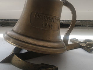 Clopot de navă MS Bremen 1911 foto 7