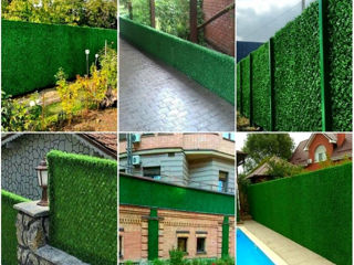 Creangă verde artificială decorativă.Panouri verzi decorative. foto 7