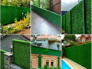 Искусственные зеленые панели.Panou verde din plante artificiale. foto 13