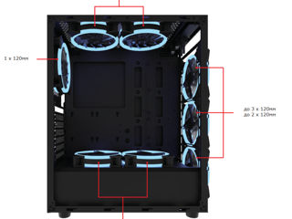 Case carcasă Xilence X512.RGB  ATX + 1 ARGB fan / корпус + 1 ARGB вентилятор + RGB controller foto 16