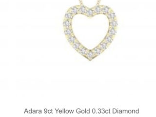 Adara 9ct Yellow gold diamond 0.33ct foto 3