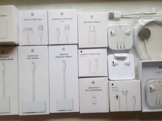 Usb iphone lightning, earpods lightning apple huse sticle de protectie чехлы защитные стекла foto 1