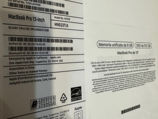 MacBook Pro M2 13 2022 512gb Silver Sigilat Original Garantie foto 4