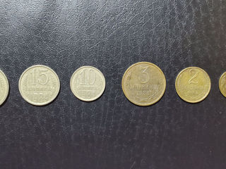 *Подарочные комплекты* Монеты 20 - 15 - 10 - 5 - 3 - 2 - 1 Копеек СССР 1987, 1988, 1989 и 1990 годов