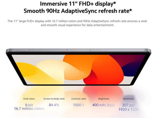 !Новый Планшет Xiaomi Redmi Pad SE Mi  8GB + 256GB Gray foto 5