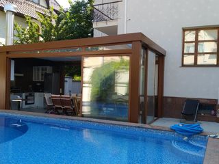 Veranda din sticla cu profile aluminiu * Панорамеые окна *Usi glisante aluminiu pentru terase HoReCa foto 9